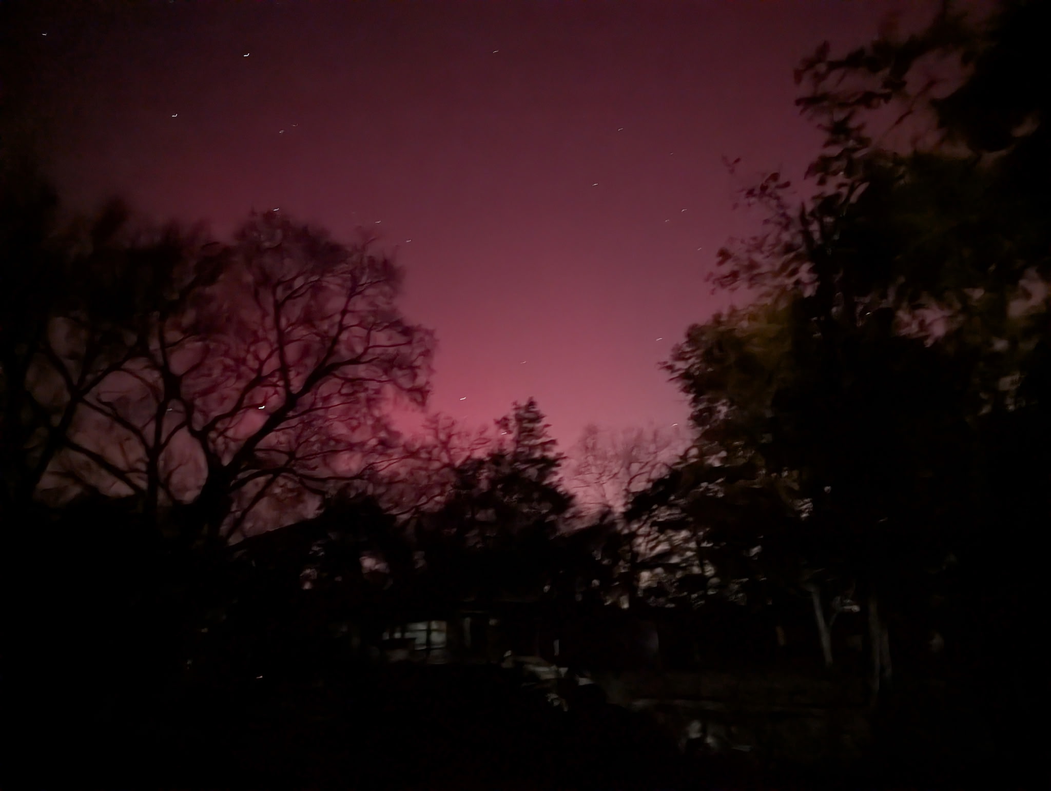 Aurora Borealis appears at the Holden Farm