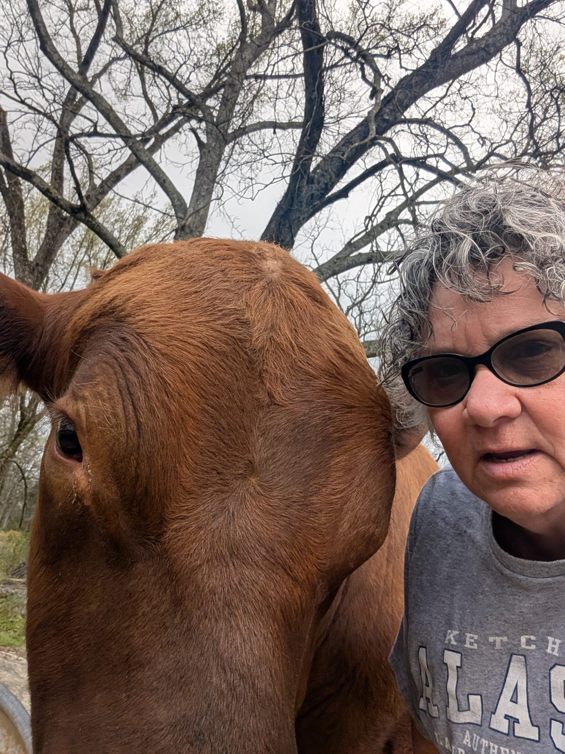 Cindy with her one of her buddies